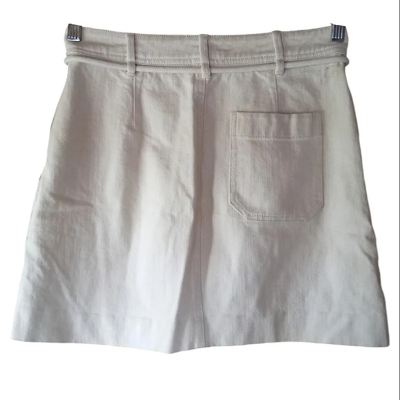 Madewell Capital A-line Mini Skirt Tie Belt Detail Size 0 Boho - Picture 6 of 8